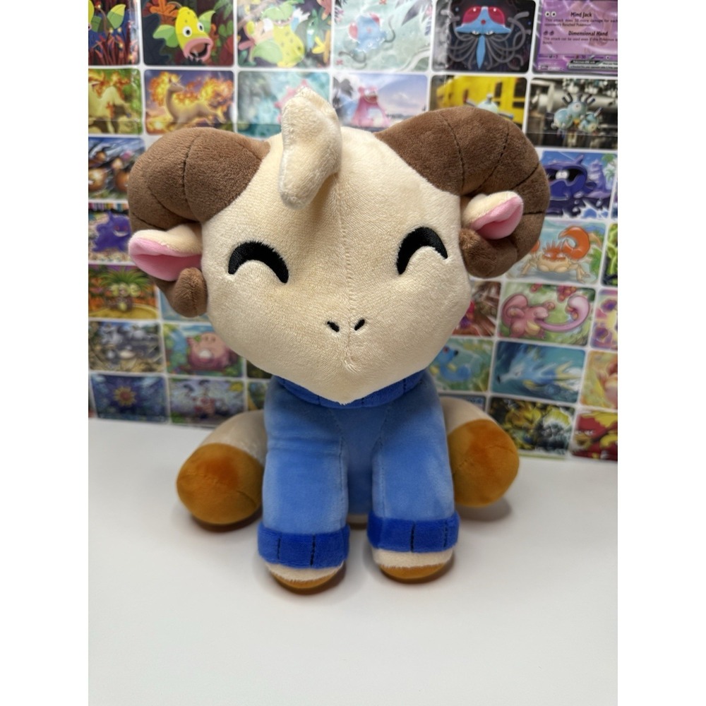 YouTooz Ram Plush‎ 9" Cute Goat Sheep Blue Pajamas Stuffed Animal